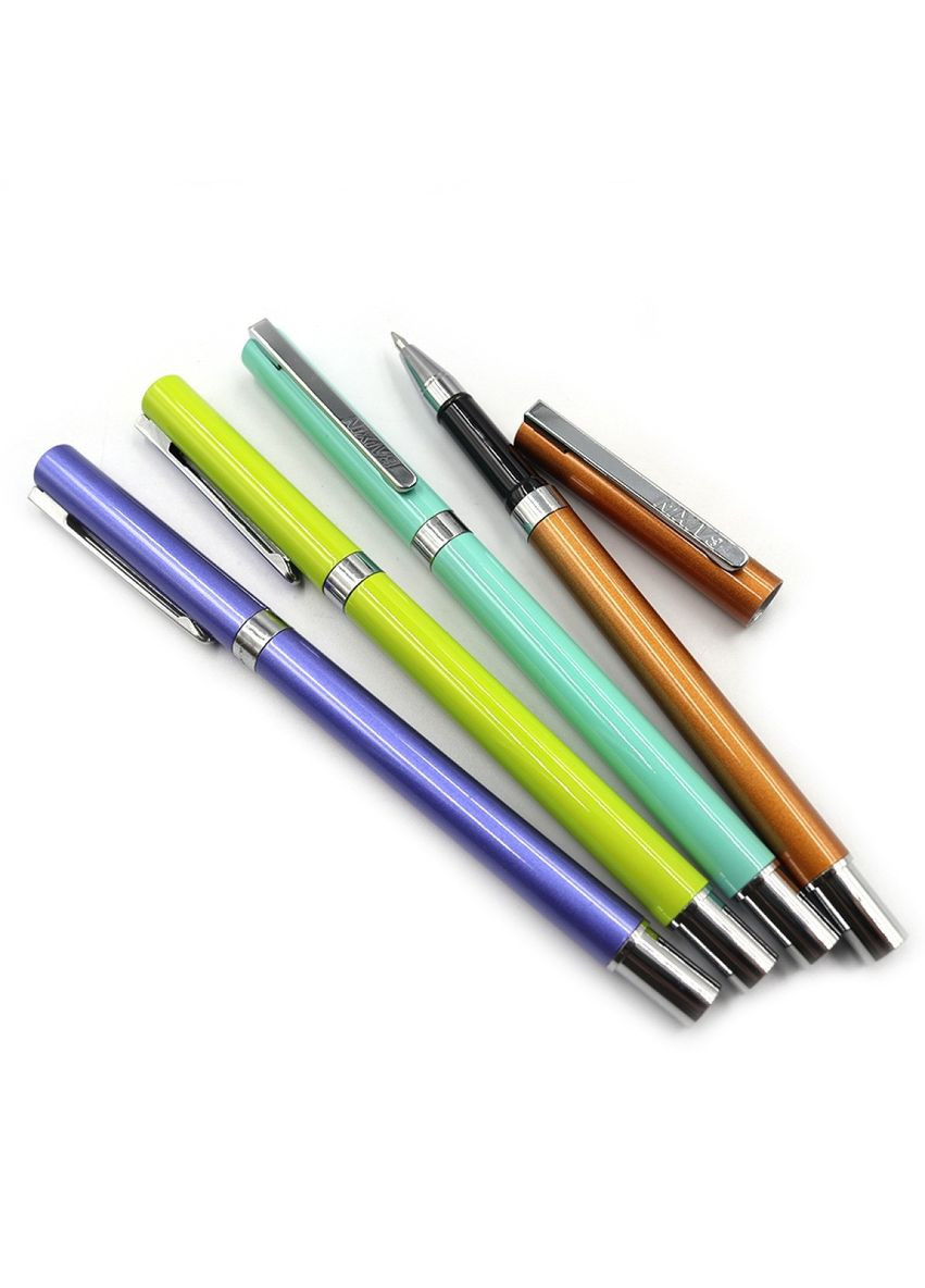 Ручка гелева " " /GP6013/ метал, синя, мікс (12) Baixin (367754814)