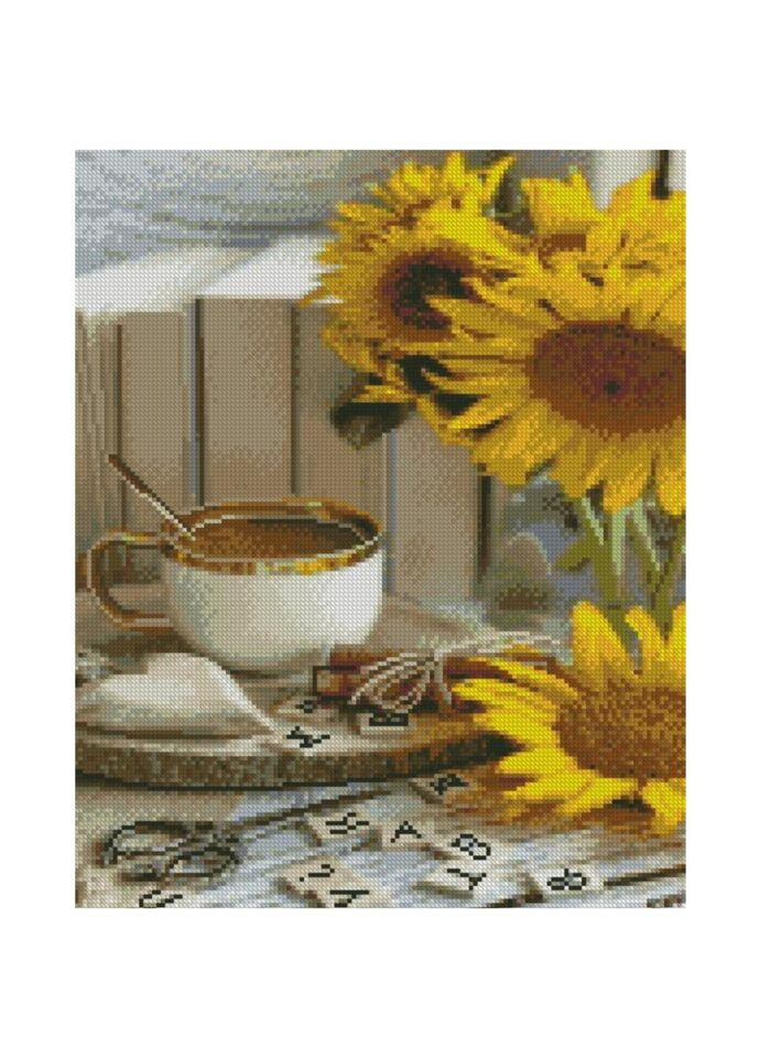 Алмазна мозаїка "Кава і соняшники" FA40892 Strateg (321960543)