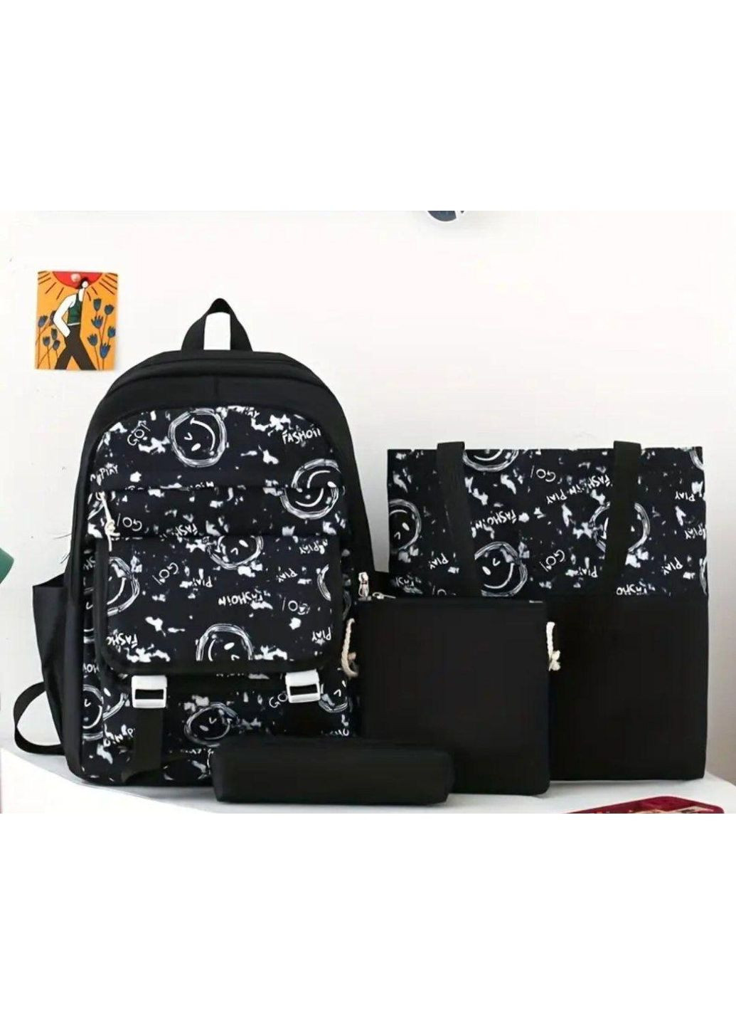 Набор школьных рюкзаков 4 в 1, рюкзак для девочки, рюкзак для мальчика No Brand (366817564)