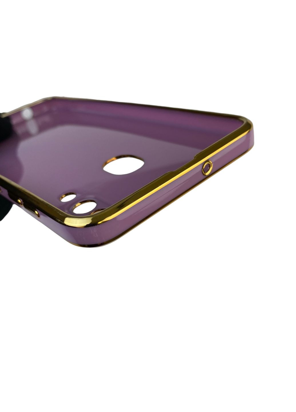 Чохол для Galaxy A20 (SM-A205F) з кільцем MagSafe із золотою окантовкою на самсунг а20 чорничний gs1 Samsung (366233779)