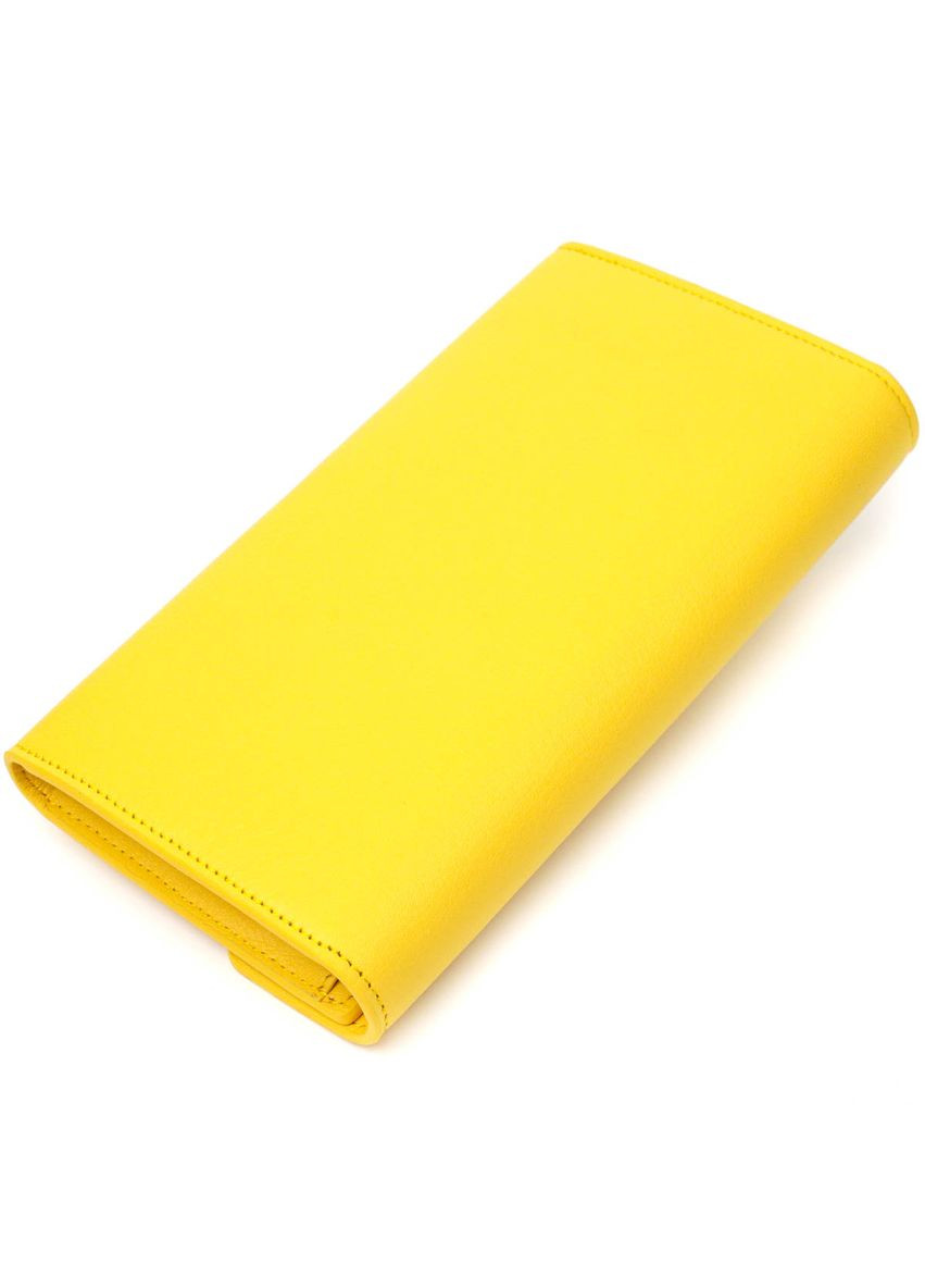 Жіночий гаманець із натуральної шкіри з монетницею 21975 Жовтий Tony Bellucci (306881301)