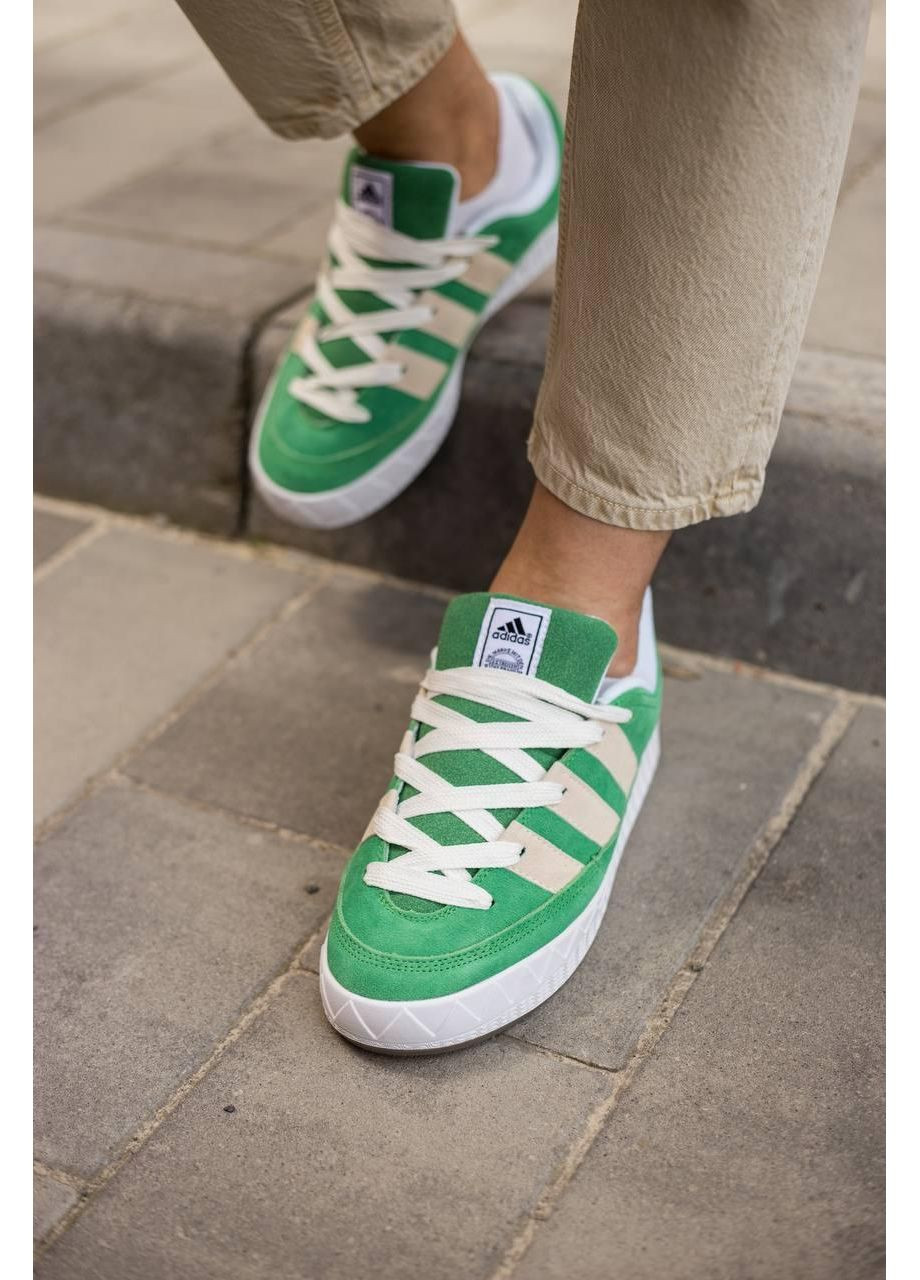 Сірі Осінні кросівки чоловічі adidas adimatic green white v2 адідас адіматік No Brand