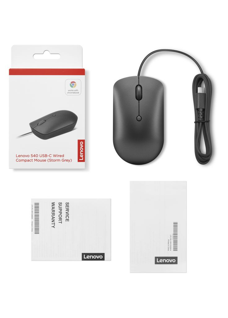Мышка 540 USB-C Wired Storm Grey (GY51D20876) Lenovo (280938908)
