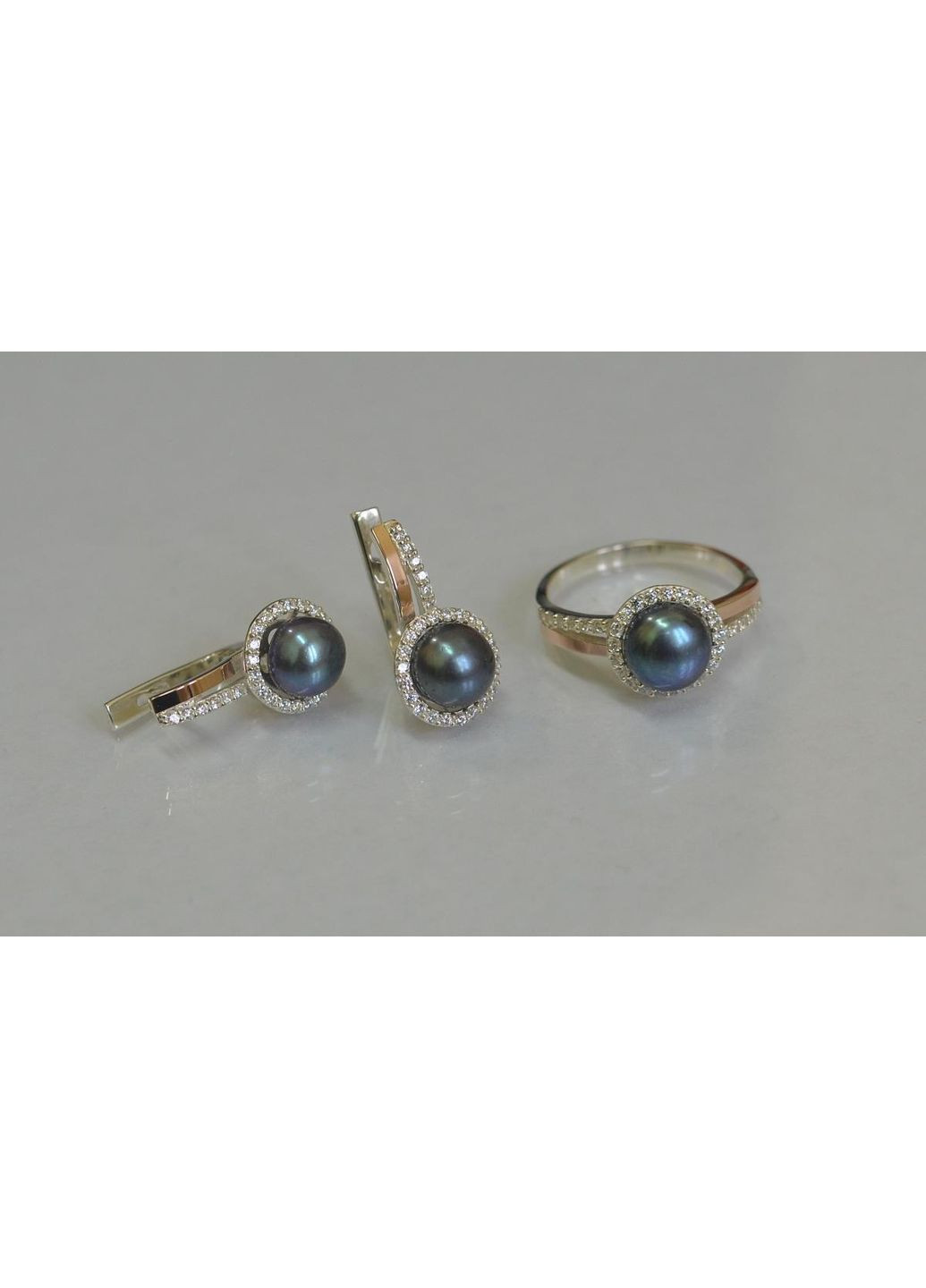 Срібний набір з жемчугом Silver Style (367112856)