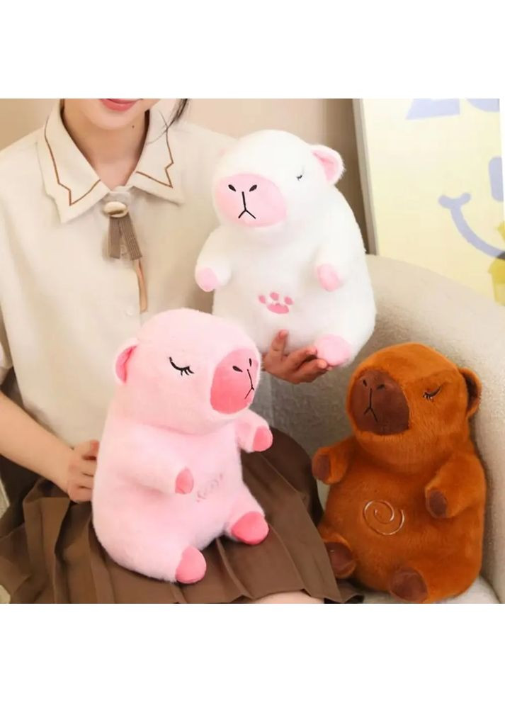 Интерактивная дышащая Капибара Snuggle Pulse CapyBuddy 30 см мягкая плюшевая игрушка HandyHeat (363834196)