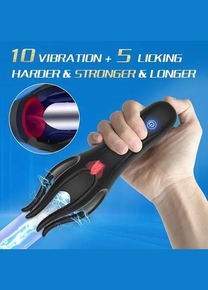 Гладкий, оксамит Вібратор 20 рівнів вібрації No Brand (302238795)