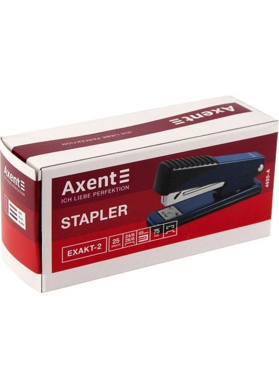 Степлер Exakt-2 метал., №24/6, 25 л., синий (Срок доставки до 10 дней!) MIC (388225169)