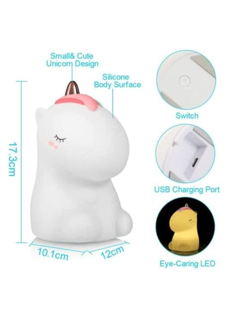 Декоративный ночник Lovely Horse LJC-132 единорог детский силиконовый светильник для сна игрушка No Brand (317275900)
