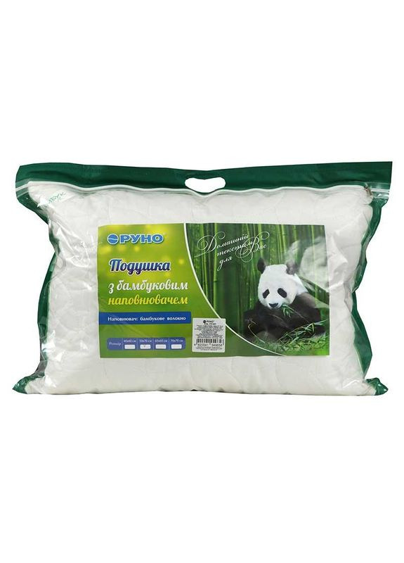 Подушка 50x70 - Силиконовая тик бамбук белая (100001715) Руно (307413732)