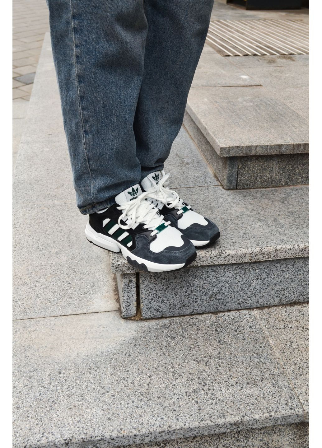 Сірі Осінні кросівки чоловічі adidas zx torsion white green адідас zx No Brand