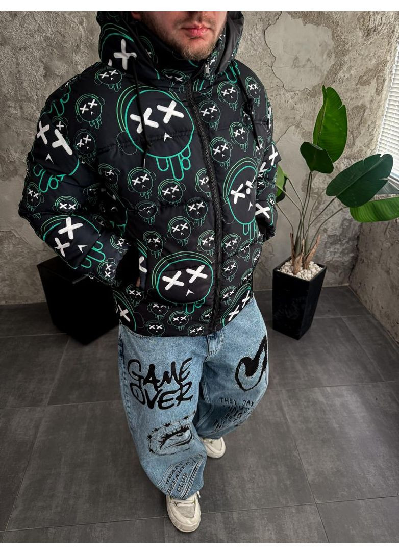 Комбінована демісезонна куртка зимова стильна сезон 2025 drapp модна чоловіча No Brand