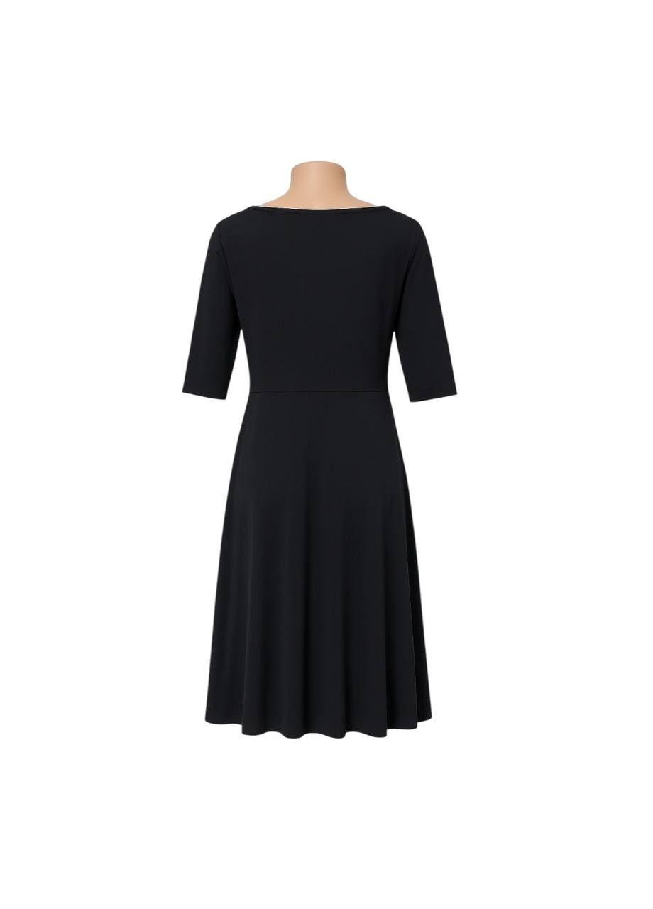 Чорна повсякденний сукня чорний Lands' End однотонна