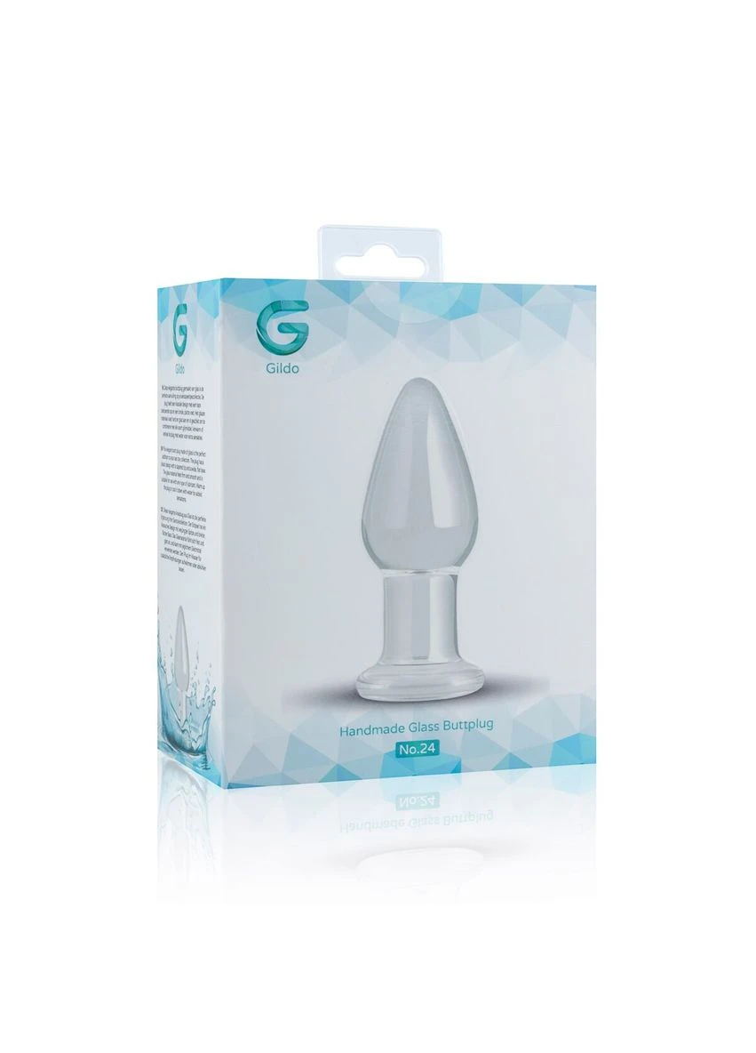 Стеклянная анальная пробка Glass Buttplug No. 24 Gildo (382538982)