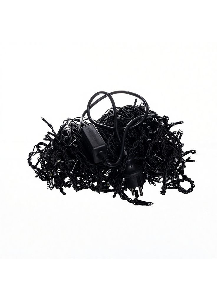 Вулична гірлянда Бахрома 25 м 405 LED чорний провід Синій для прикраси фасадів та заходів освітлення Garlando (370432640)