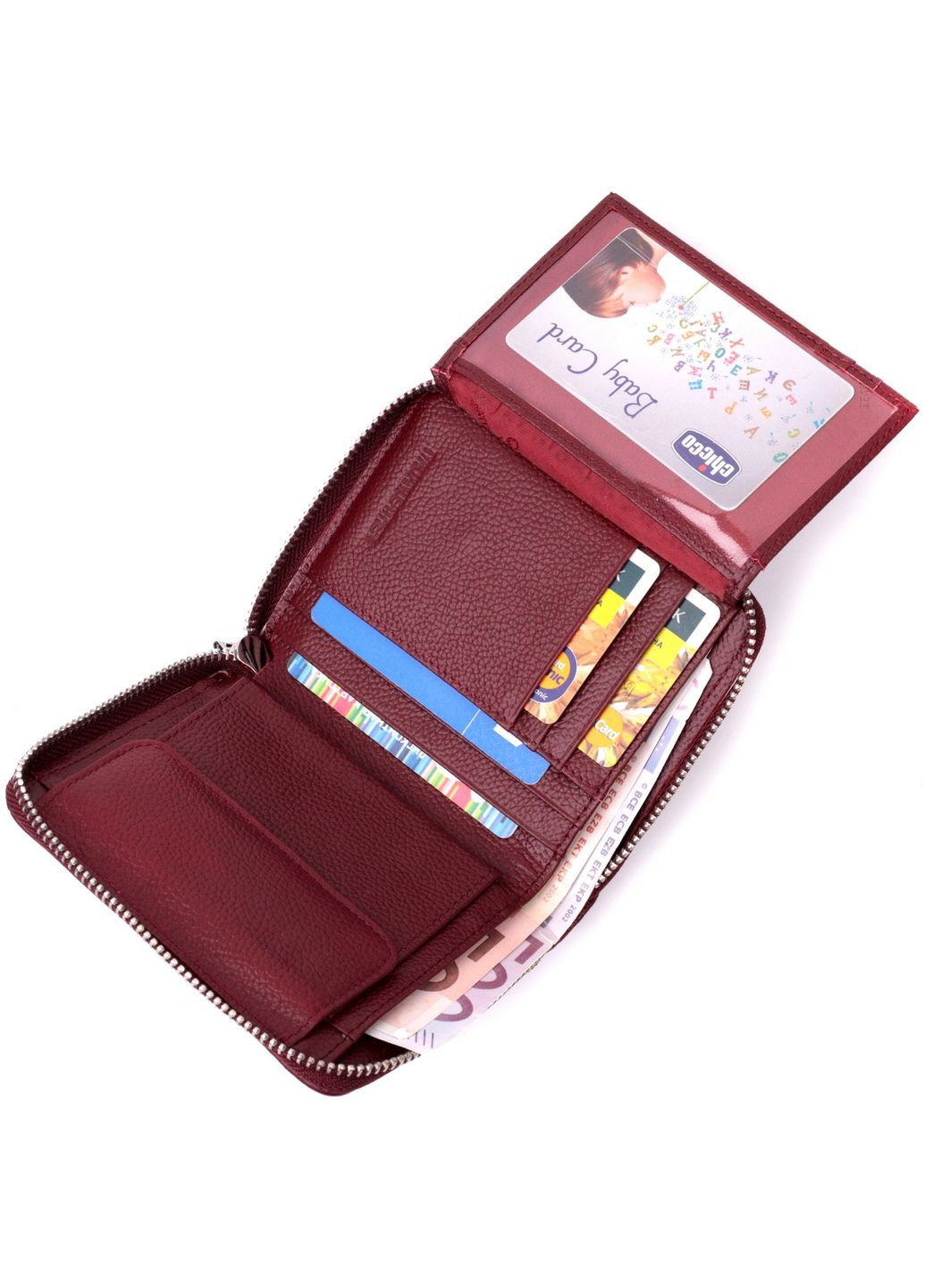 Жіночий шкіряний гаманець 12,5х10,2х2 см st leather (288046809)