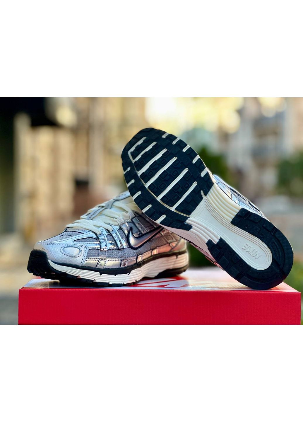 КРОССОВКИ ЖЕНСКИЕ NIKE P-6000 METALLIC НАЙК П-6000 No Brand комбинированные демисезоны (368855931)
