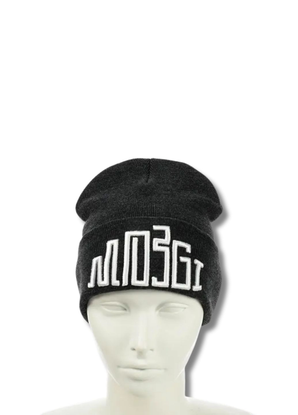 Шапка біні лонг з вишивкою Мозгі / MOZGI No Brand Шапка з вишивкою (345557164)