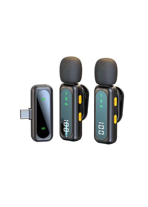 Мікрофон бездротовий подвійний Type-C iPhone 16/15 Android J21 Xiaomi (349443095)
