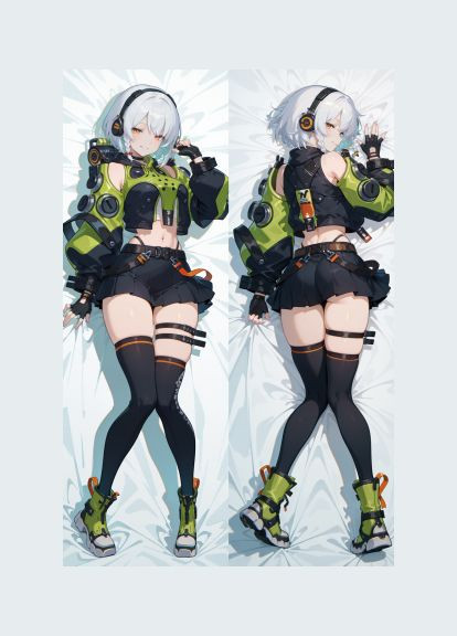 Дакiмакура 150х50 см Енбі Мана ZZZ Zenless Zone Zero Enbi Подушка з наволочкою двостороння Viva (346057715)