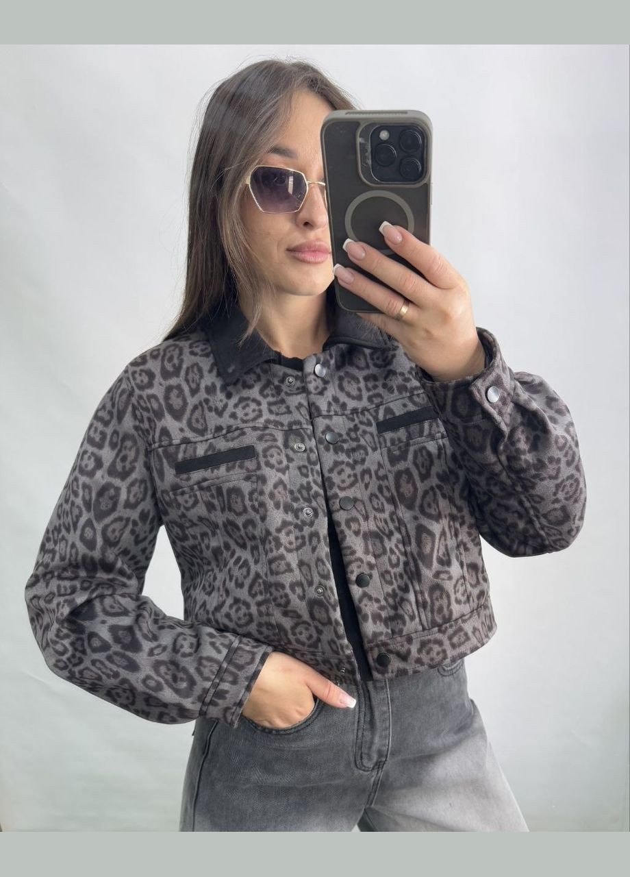 Сіра демісезонна куртка жіноча Україна