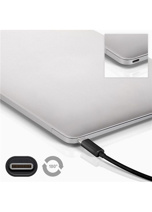 Кабель монітора сигнальний USB Type C to DisplayPort M/M (тато/тато) (DP екран) 1.2m (USB3.2 Gen2) v1.2 4K@60Hz Goobay (369646487)