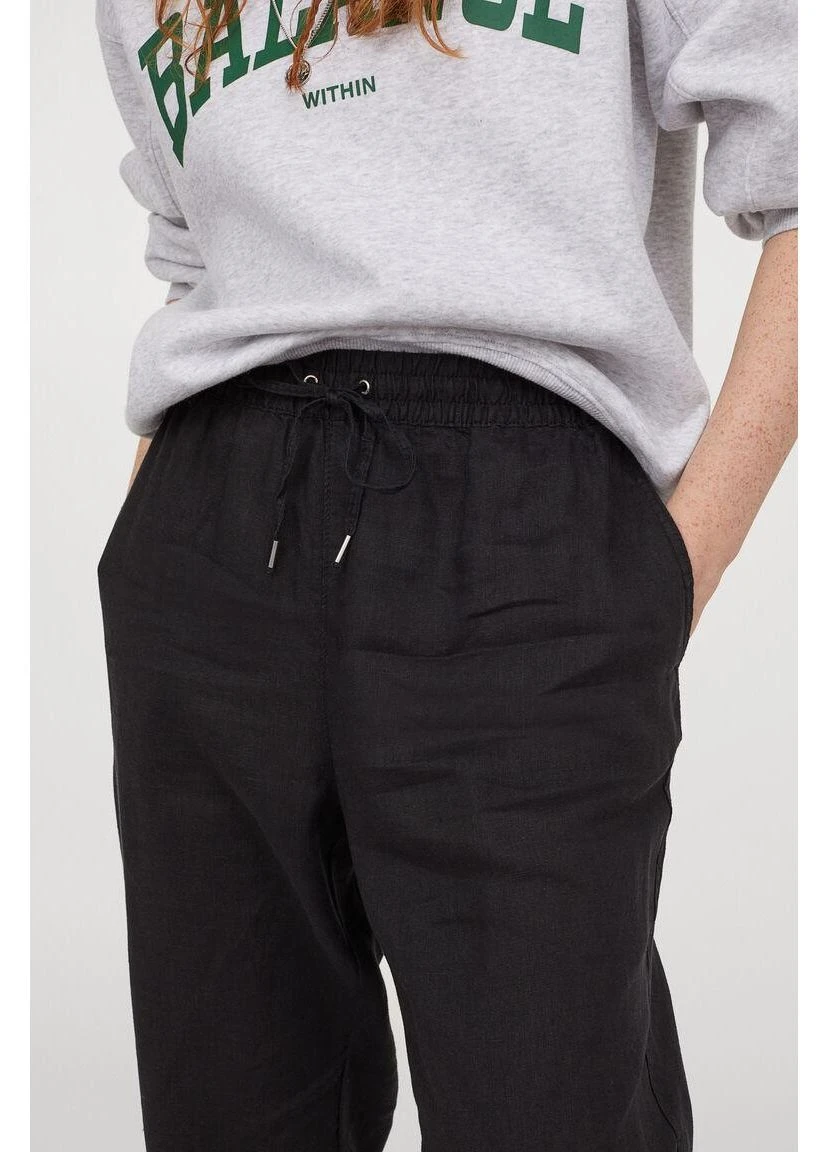 Штаны лето,черный, H&M (392302841)