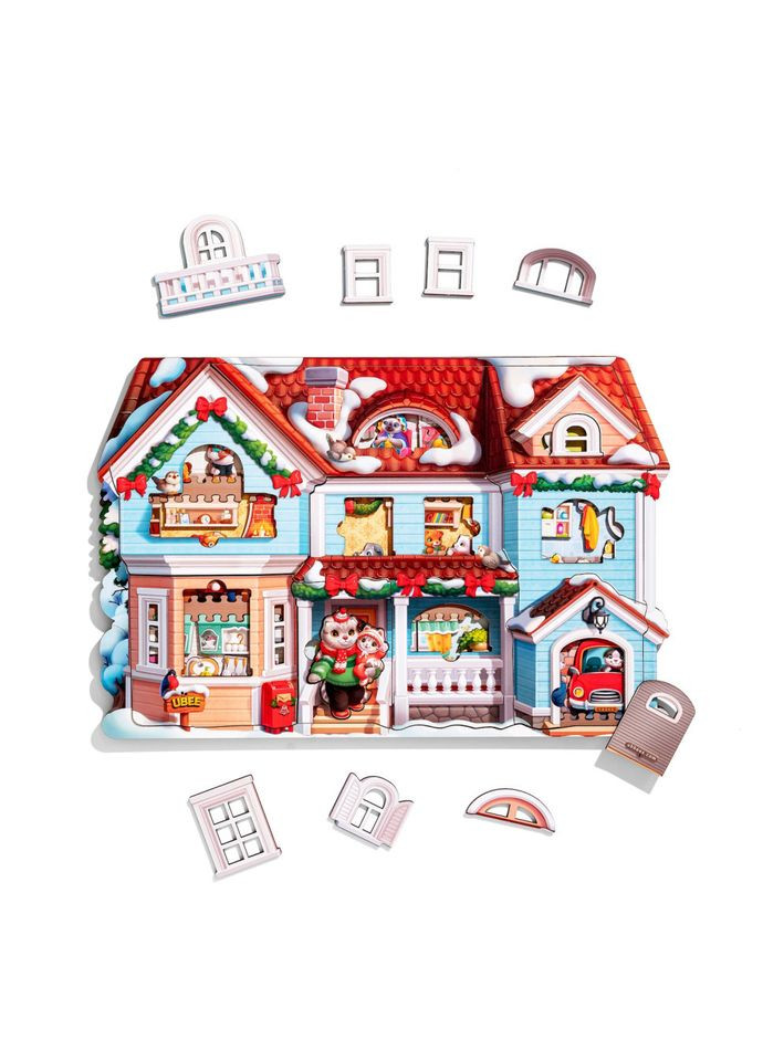 Пазл детский фигурный "Кошачий дом" (ПСД248) PSD248, 88 элементов Ubumblebees (302386563)