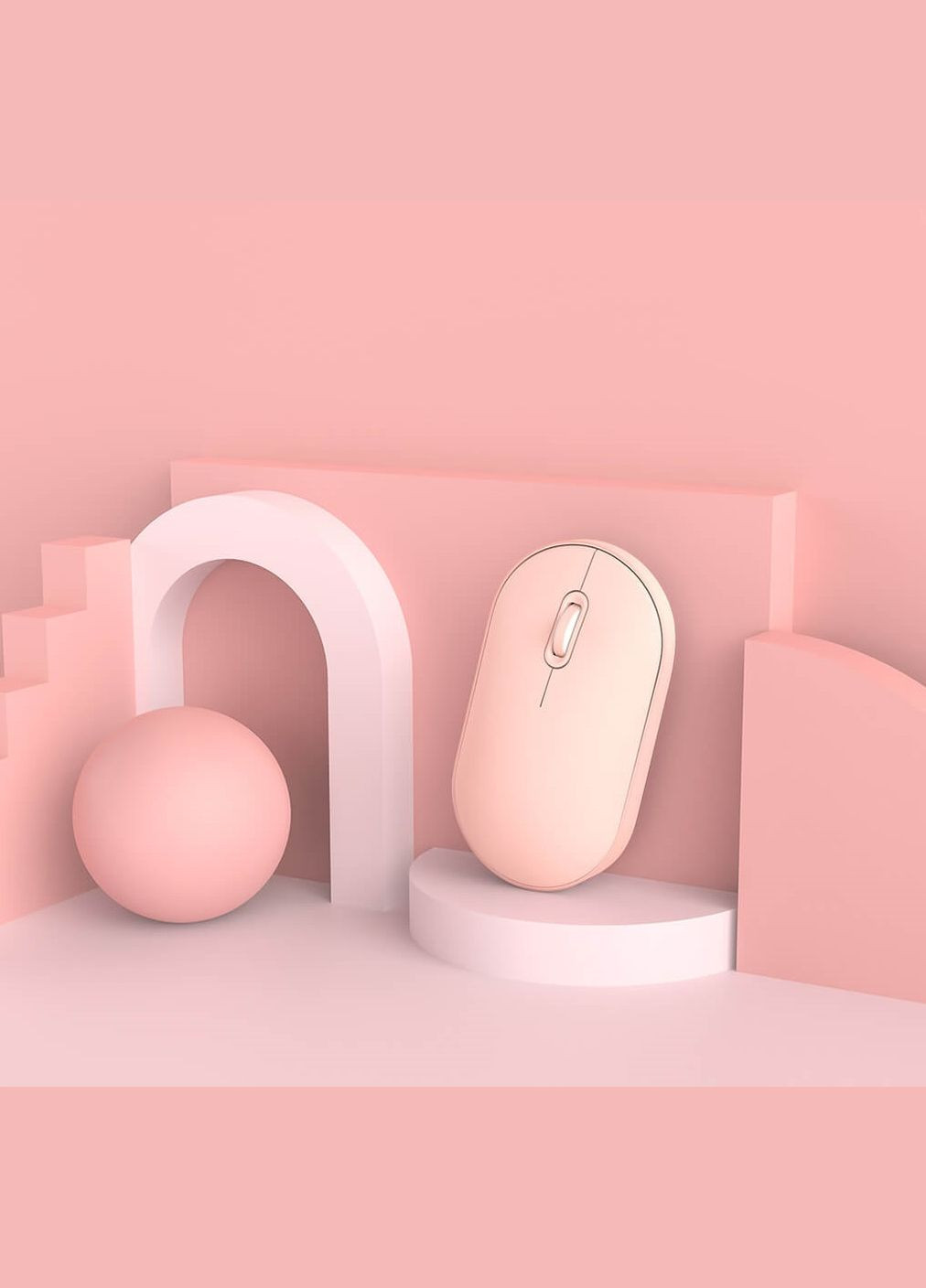 Мишка бездротова Xiaomi MiiiW Portable Mouse Lite Pink MWPM01 No Brand (264742924)