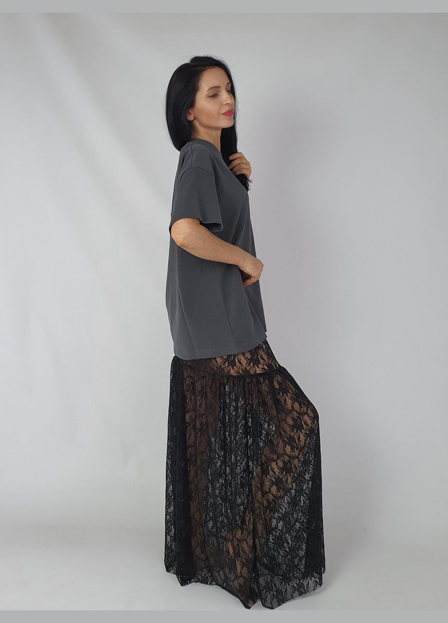 Женская футболка оверсайз плотная с велюр эффектом Venice органический хлопок JUGO Venice OS - (297647819)