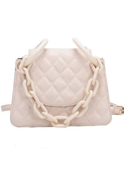 Мягкая женская сумочка со стеганной экокожей белая ( ) MAVKA (330133650)