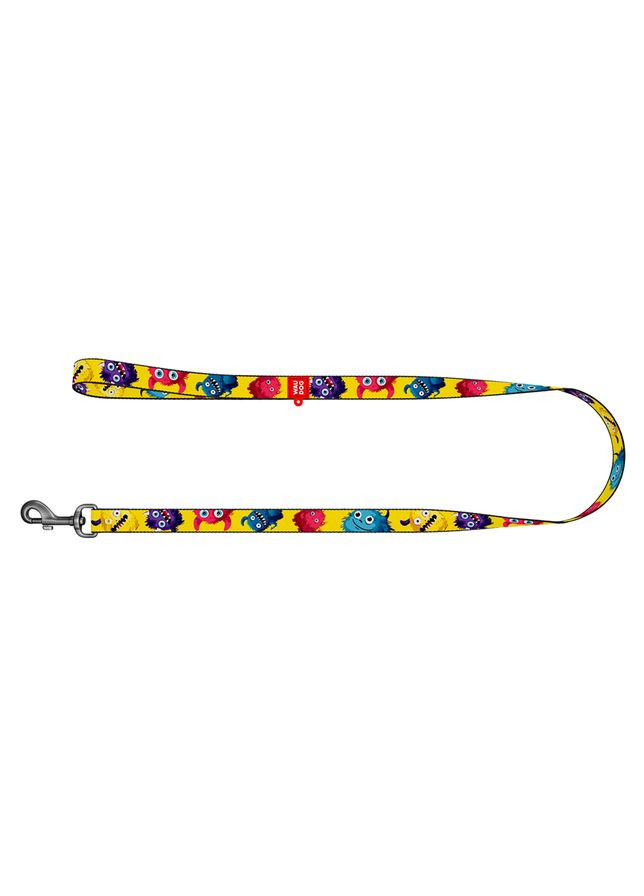 Повідець для собак WAUDOG нейлоновий Мохнаті монстри 25мм 300см для великих собак повідець для вигулу ProDobro (373221148)