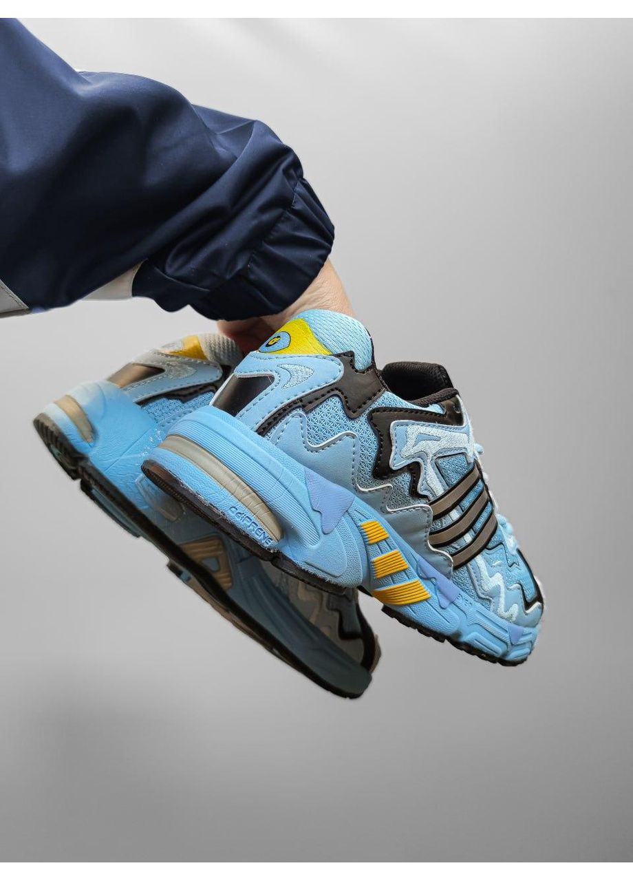 Чорні Осінні кросівки чоловічі adidas x bad bunny response blue black адідас бед бані No Brand