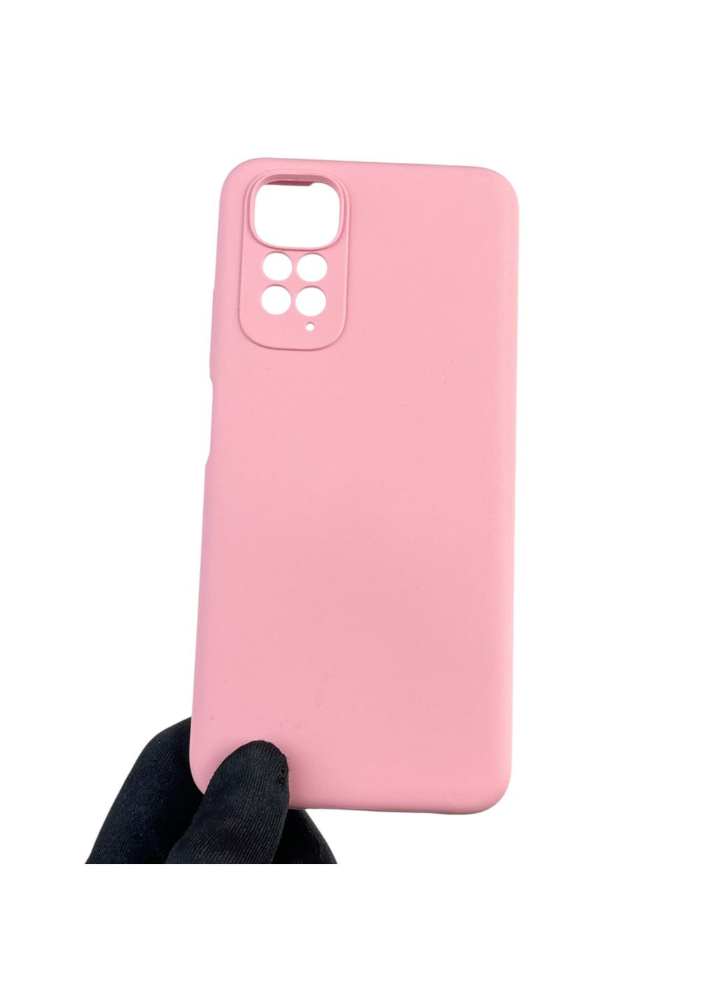 Чехол для Redmi Note 11S силиконовый с микрофиброй нескользящий на сяоми редми нот 11с розовый Xiaomi (366390630)
