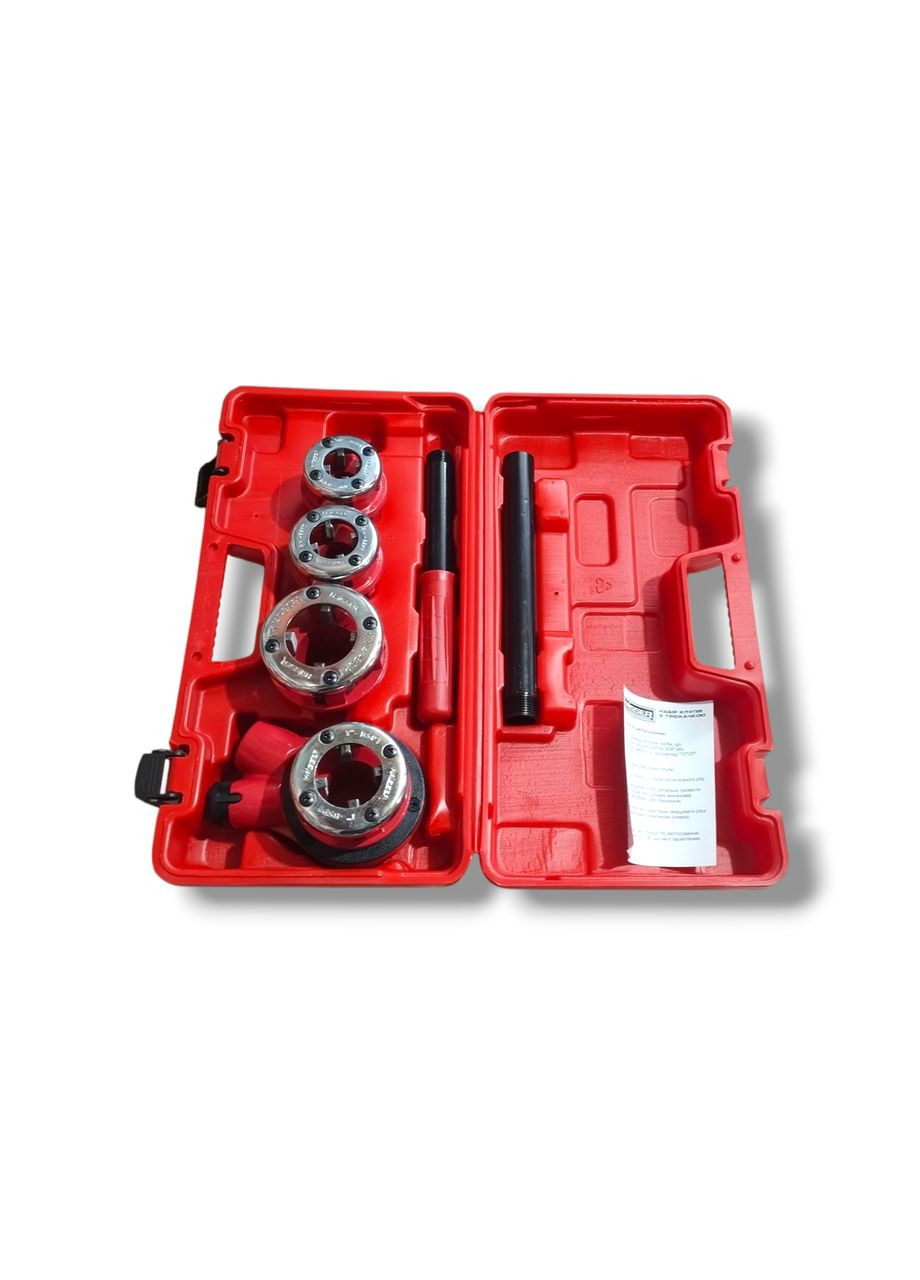 Набор клепов с трещоткой, 4шт. 1/2", 3/4", 1", 1.1/4" (HAISSER) Werk (337361166)