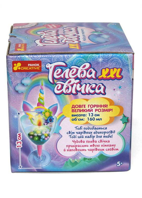 Гелевая свеча.Единорог No Brand (359369776)