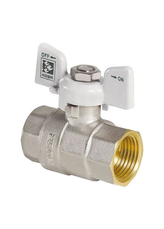 Кран шаровый 3/4" ГГМ (KR.217.W) белый (KR0179) KOER (315443892)