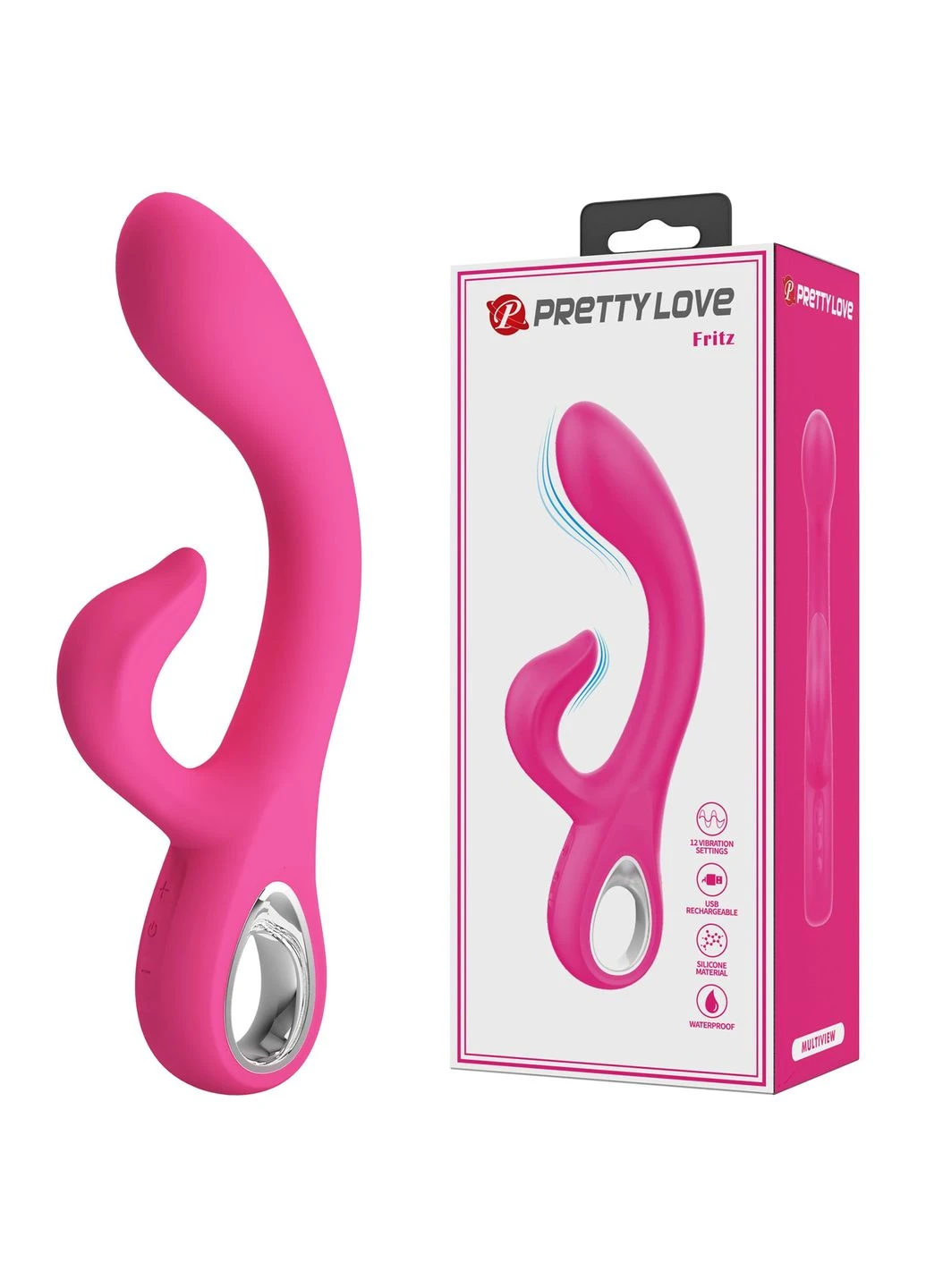 Вибратор Fritz, 12 vibration functionsPRETTY LOVE 17410 Pretty Love (391390123)