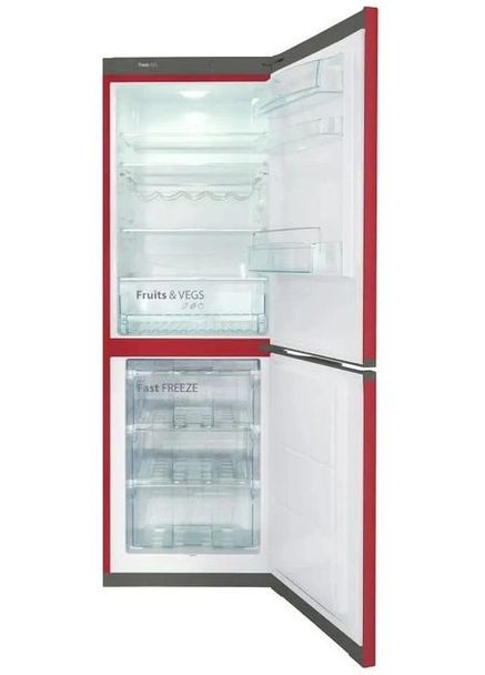 Холодильник с нижн. мороз., 185x60х65, холод.отд.214л, мороз.отд.-88л, 2дв., A++, ST, красный SNAIGE