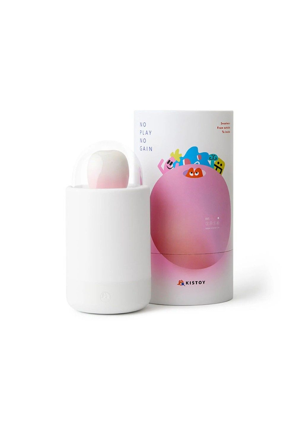 Вакуумный стимулятор с вибрацией «конфетка на палочке» Bling Pop, зарядный кейс-ночник KisToy (315498100)