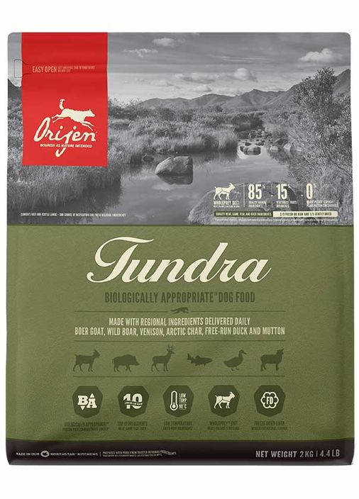 Сухий корм для собак для всіх порід та всіх стадій життя Tundra Dog 2 кг (o18520) Orijen (280951580)
