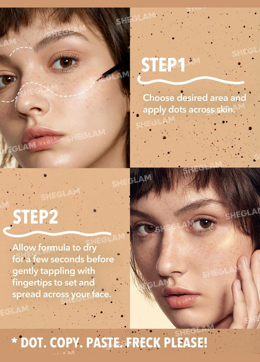 Тент для имитации веснушек Freck Please Freckle Tint-Tan 7 ml Sheglam (342330414)