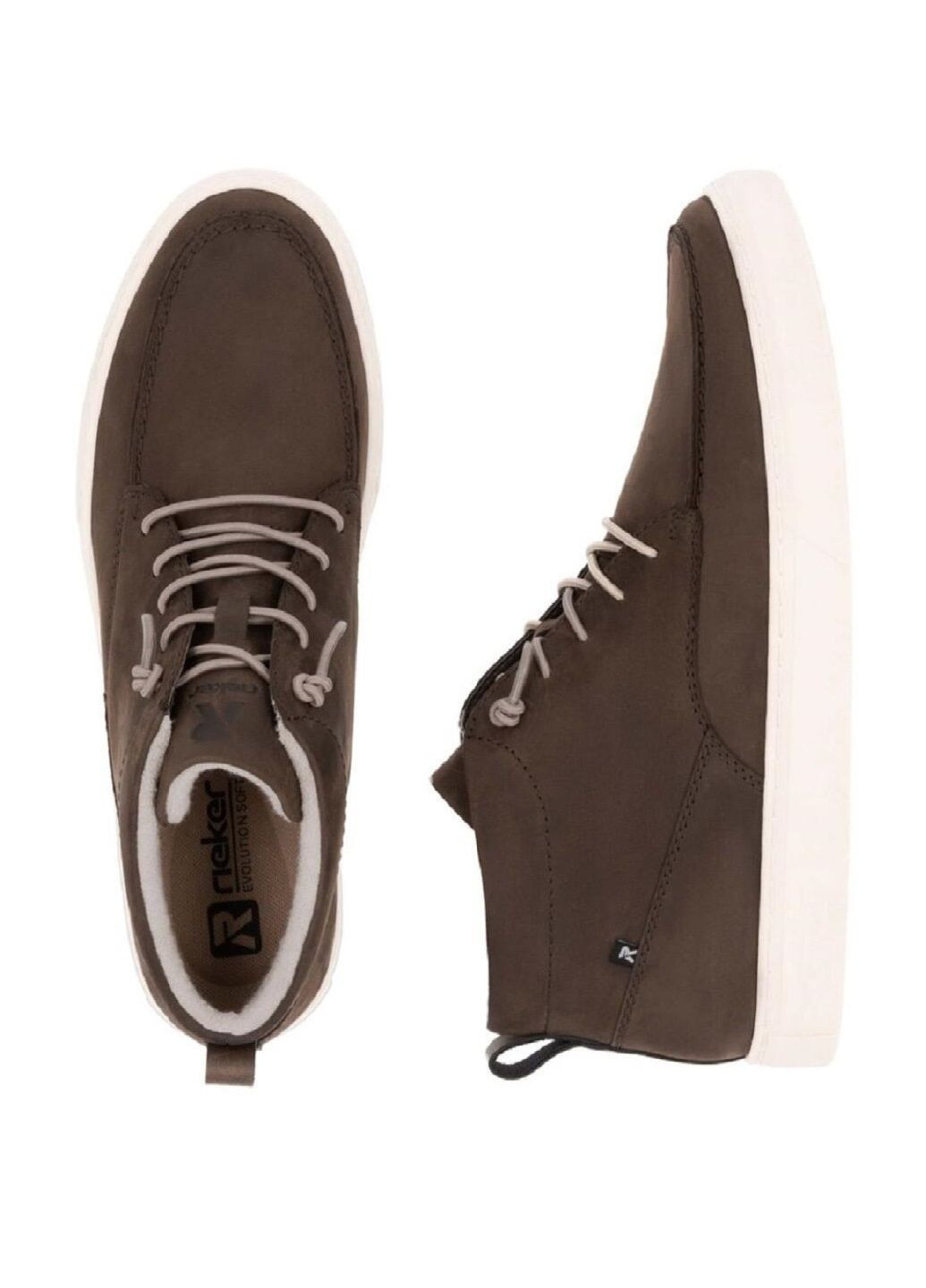 Коричневые осенние ботинки Rieker