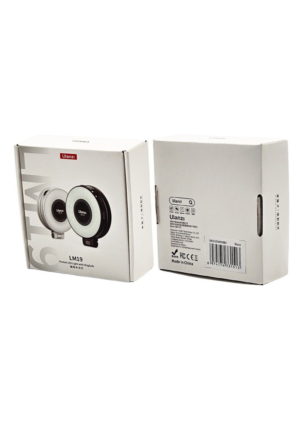 Світло для айфона магнітне LM19 Magsafe Fill Light Black (L049GBB1 LM19) Ulanzi (371362824)