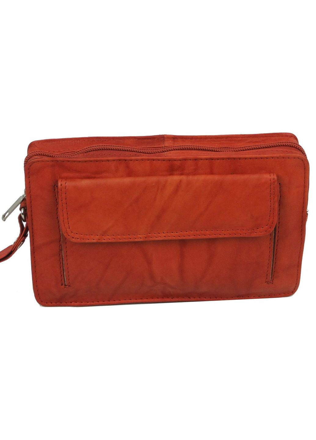 Мужская кожаная барсетка-клатч 1264BS Рыжий Always Wild (297642702)