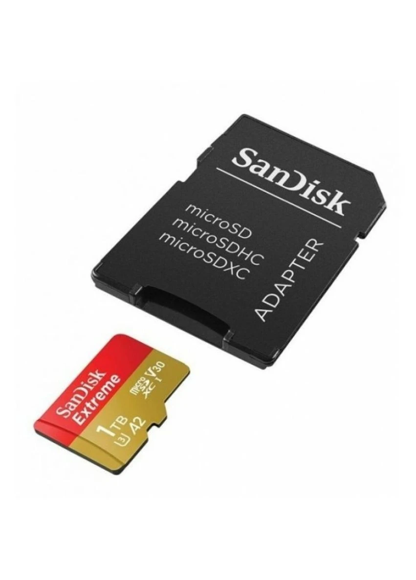 MicroSDXC (UHS1 U3) Extreme A2 1TB class 10 V30 (R190MB/s,W130MB/s) (adapter SD) SanDisk (314834697)