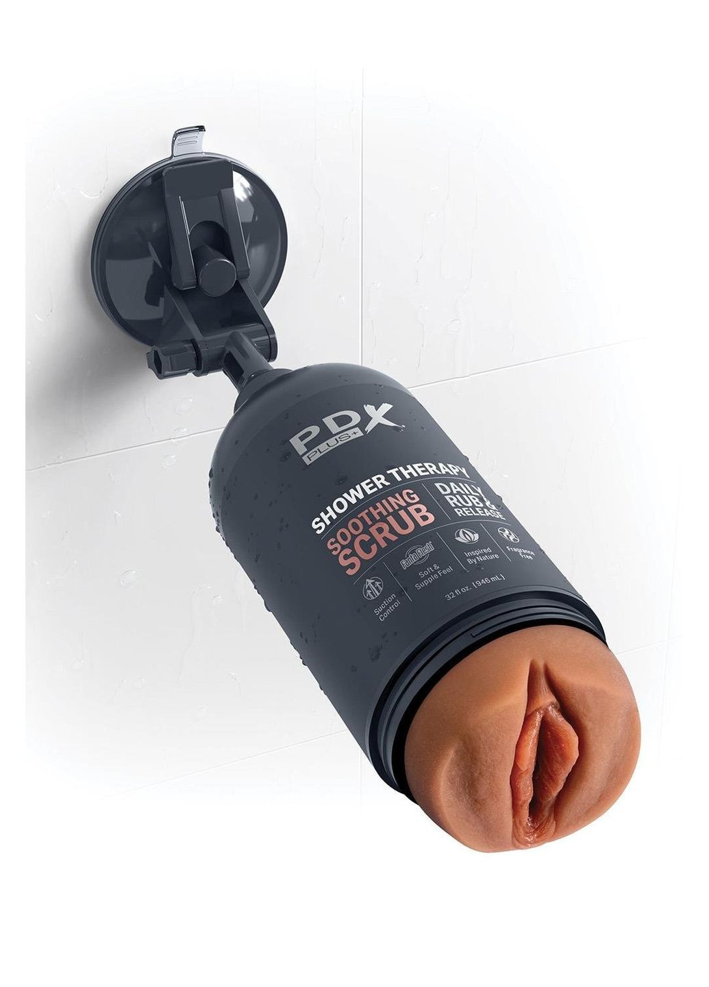 Мастурбатор в колбе PDX Plus Shower Therapy, 28.5 см Pipedream (361669994)