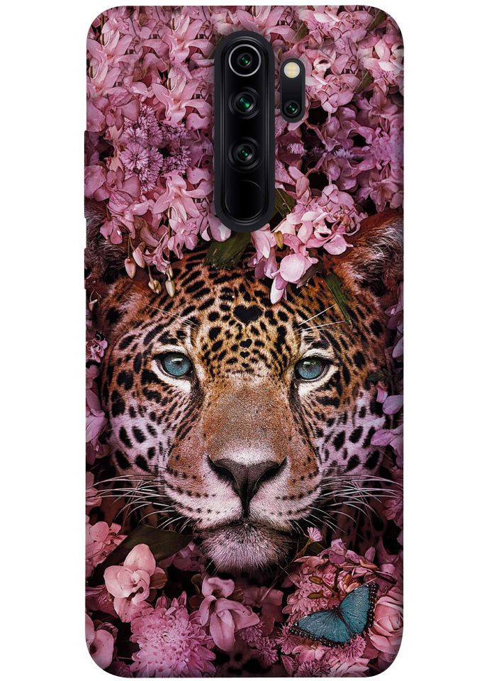 Чохол з принтом для Xiaomi Redmi Note 8 Pro / на Ксяомі, сяомі, ксіомі редмі ноте 8 про Леопард у квітах No Brand (339063017)