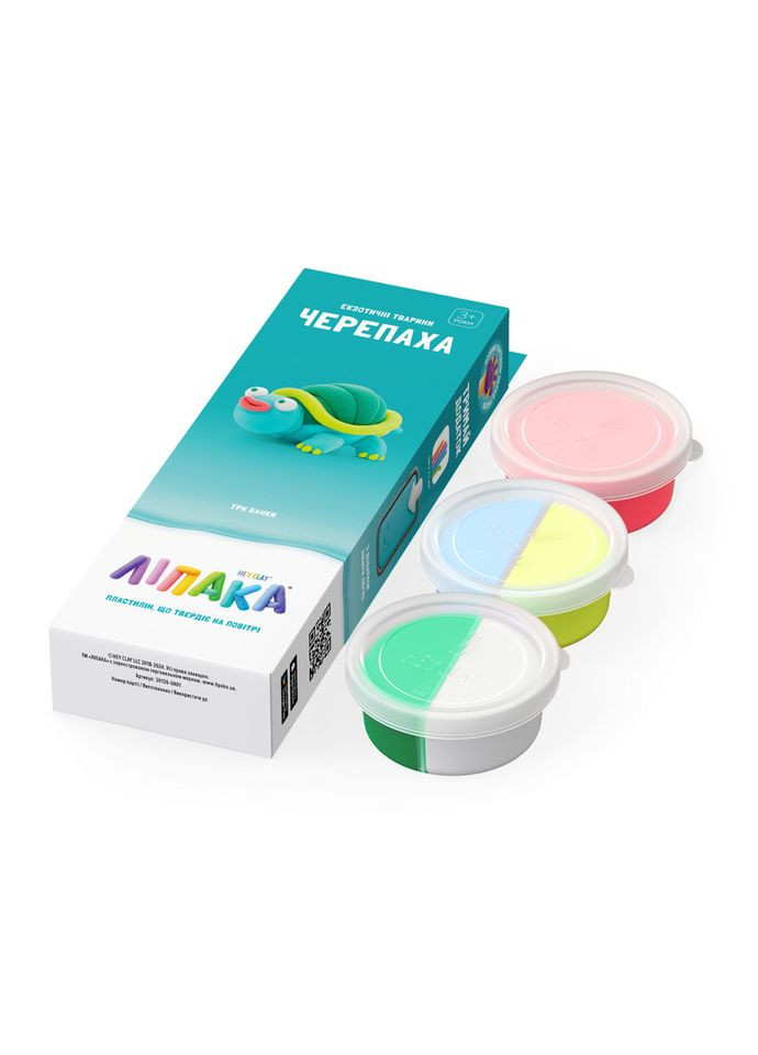 Набір пластиліну, що самостійно твердіє Черепаха ЛІПАКА 30126 UA01 Lipaka (364133876)