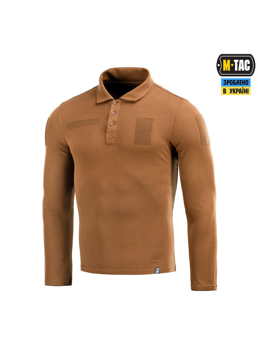 Поло тактичне довгий рукав 65/35 Coyote Brown (2XL) M-TAC (303410155)
