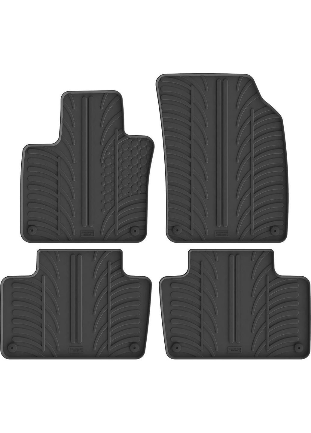 Резиновые коврики для Volvo XC90 (mkII) 2015-2023 (GR 0388) Gledring (361241389)